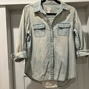 Jean button up